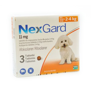 NexGard Dog S (2-4kg) - cena