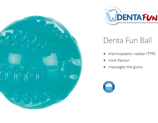 Trixie denta fun lopta sa mentolom 6cm   #TR033680