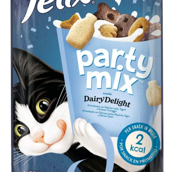 Felix party mix Dairy Delight poslastica sa ukusom mleka,jogurta I sira za mace 60 gr