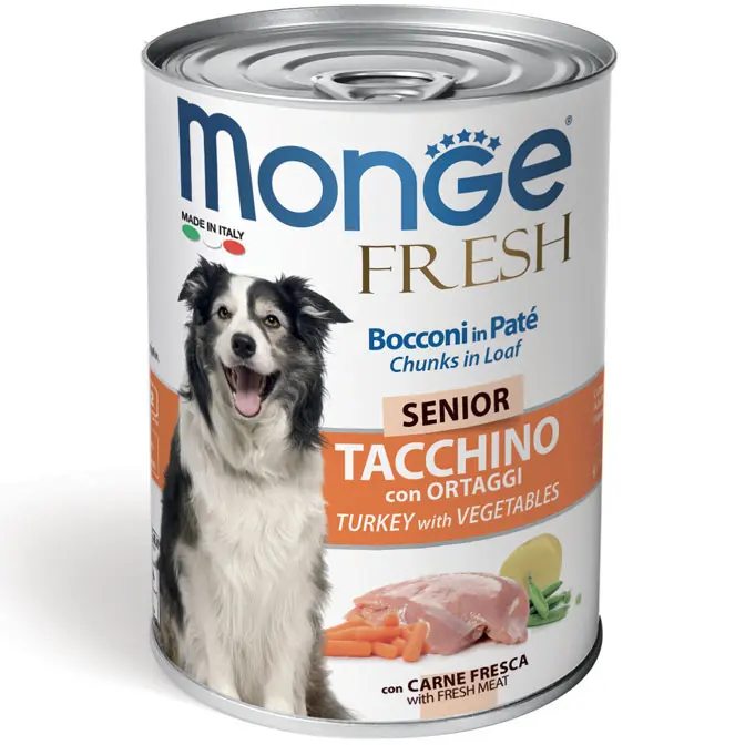 Monge Fresh senior dog konzerva ćuretina 400 gr Monge Fresh senior dog konzerva ćuretina 400 gr