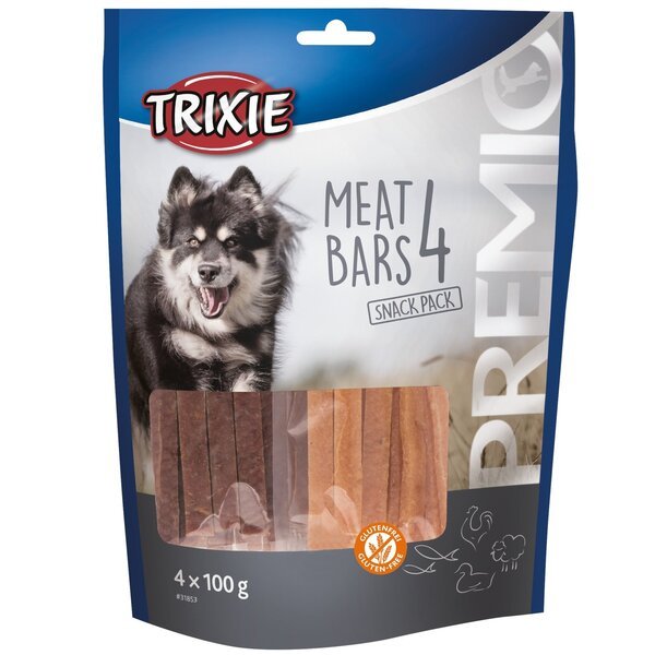 Trixie premio jagnjeće, pileće, pačeće i losos pločice 4x100gr Trixie premio jagnjeće, pileće, pačeće i losos pločice 4x100gr