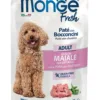 Monge Fresh pašteta sa komadićima svinjetine i povrća za odrasle pse 85gr (grain free)