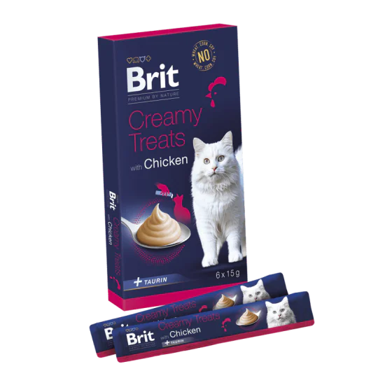 Brit Creamy Treats - kremasta poslastica za mačke sa piletinom 6x15g Didiša